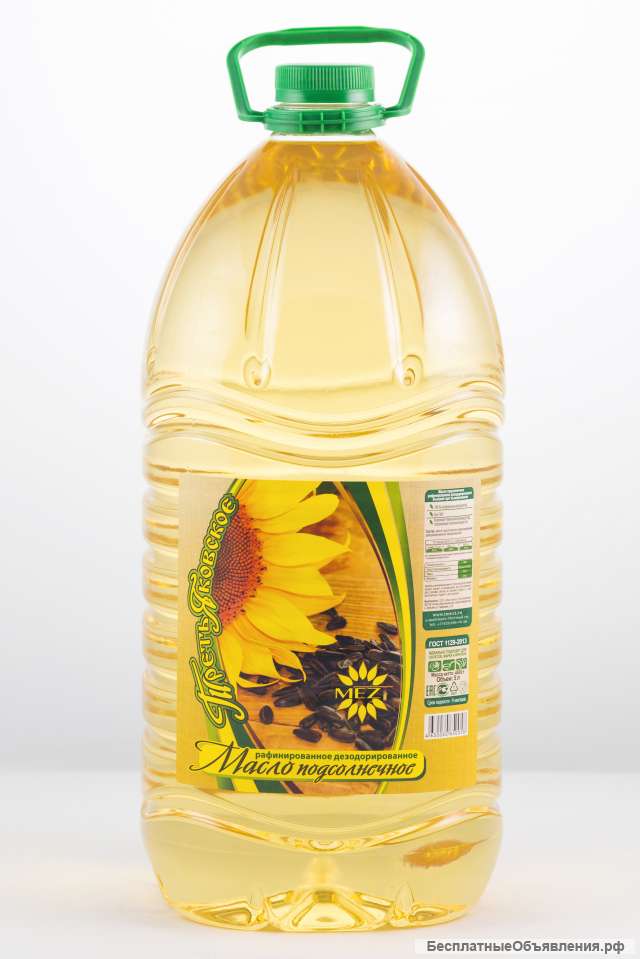 ООО"Сантарин", реализует масло подсолнечное