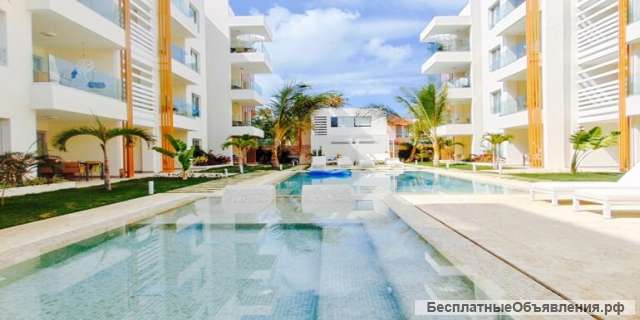 Изысканный 2 Спал. Пентхаус С Видом На Океан, Баваро. Доминиканская Республика.