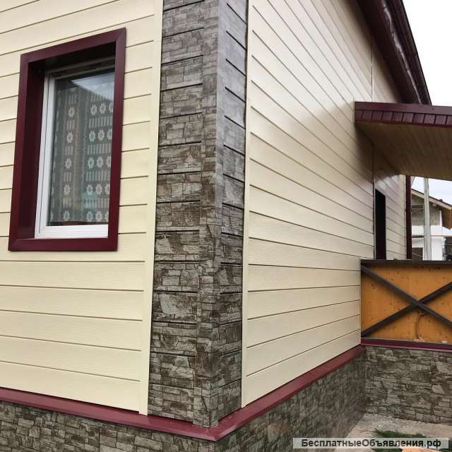 Сайдинг/ фасадные работы/короед монтаж