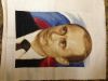 Портрет Путина ВВ, вышитый крестом