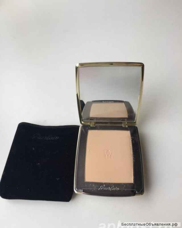 Пудра новая Guerlain Parure оригинал цвет тон светлый 2 чехол черный замша коробок зеркало косметика