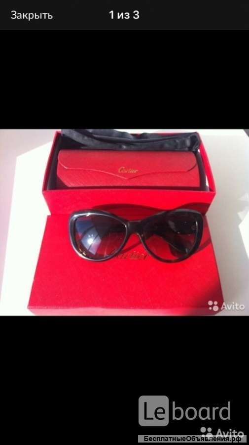 Очки женские новые Cartier копия люкс цвет коричневый болотный леопард золото металл принт аксессуар