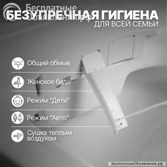 Электронный унитаз Brunnen Wal 2401 Auto Open/Close