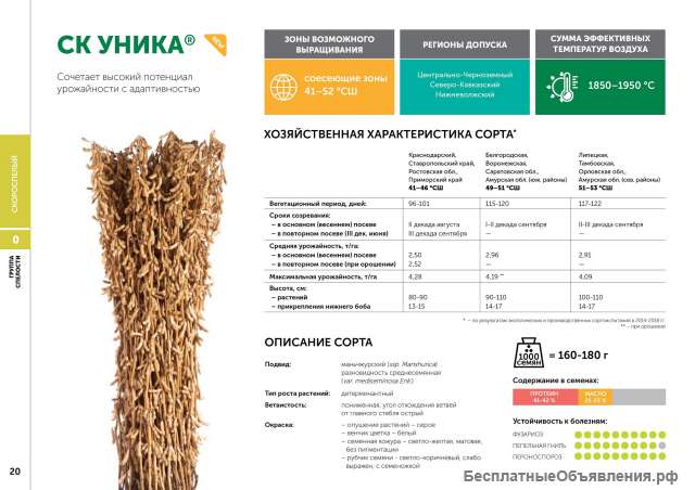 Семена сои: сорт СК УНИКА селекции Компания "Соевый комплекс"