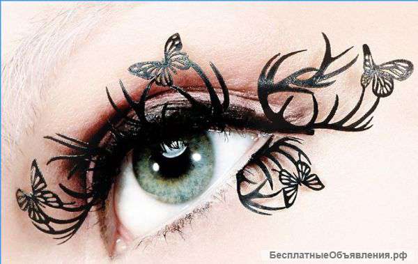 Дизайнерские бумажные ресницы Бабочки