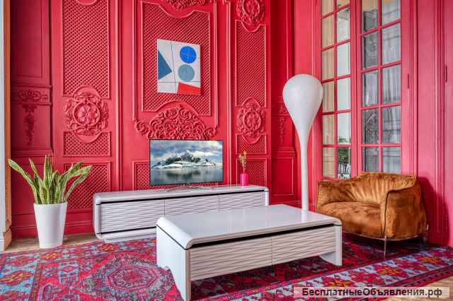 Журнальный стол белый 3D-MODO Paoli (с ящиками)