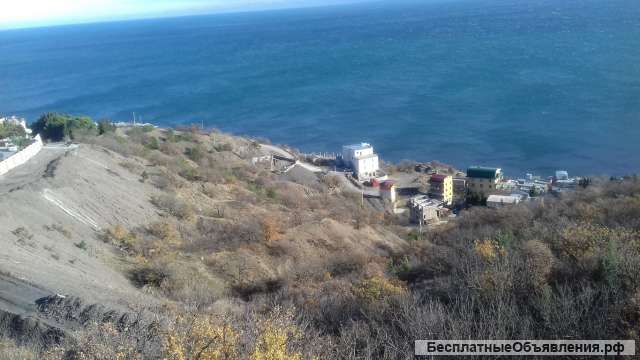 Участок на первой линии моря в Крыму