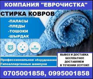Компания "Еврочистка". Стирка ковров на профессиональном оборудовании