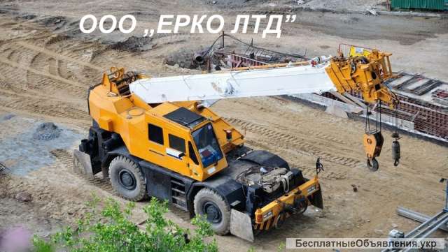 Аренда автокрана Васильков 40 тонн Либхер – услуги крана 10, 16, 25 т, 50, 100, 200 тн, 300 тонн