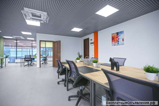 Офис с окном на 3 сотрудника