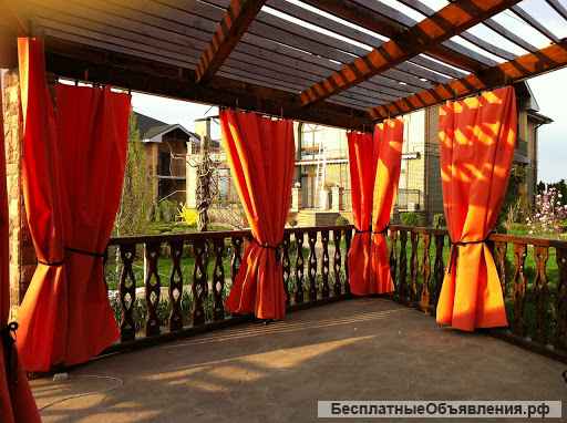 Защитные шторы для беседок, террас, лобби и веранд