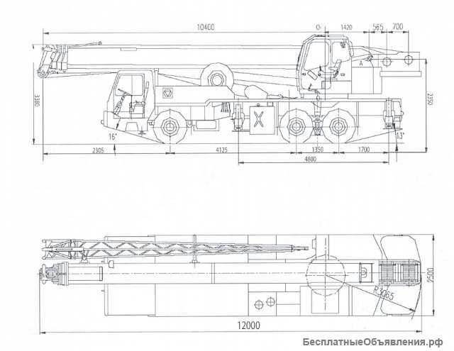 Аренда автокрана xcmg qy-25k5-1
