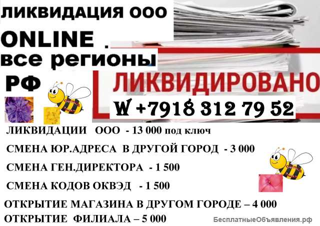 Ликвидация ООО