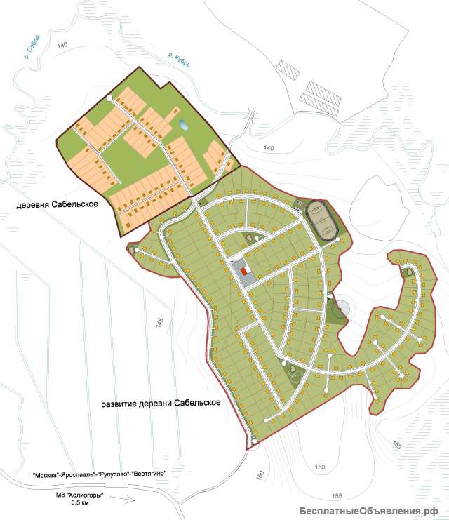 Земельный массив 48 ГА для жилищного строительства. Земли населённых пунктов. ИЖС.