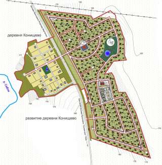 Земельный массив 43 ГА для жилищного строительства. Земли населённых пунктов. ИЖС.
