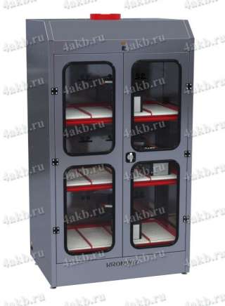 Трехъярусный шкаф для заряда аккумуляторов без зарядного устройства Светоч-03