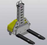 Штабелер полуавтомат, сам загрузит себя в фургон