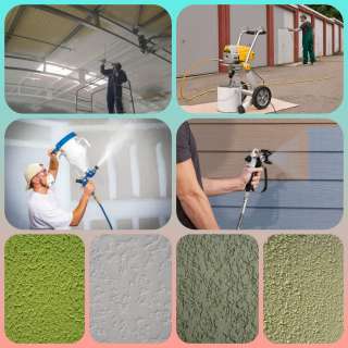 Декоративная штукатурка, аппаратное окрашивание