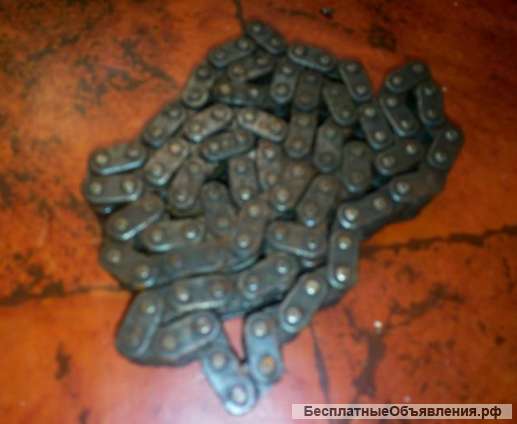 Цепь приводная роликовая 48 звеньев двухрядная б/у. целая.