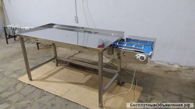 Мини-конвейер со столом для пищевого производство
