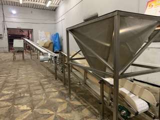 Пищевой модульный конвейер для субпродуктов