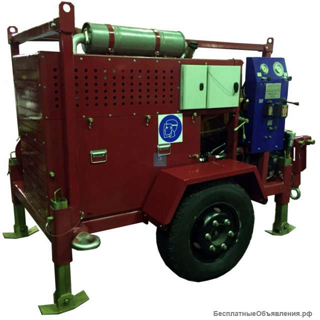 Бензиновая лебедка для прокладки кабеля серии ЛСИ.Т.Б с бензиновым двигателем с тяговым усилием до 5