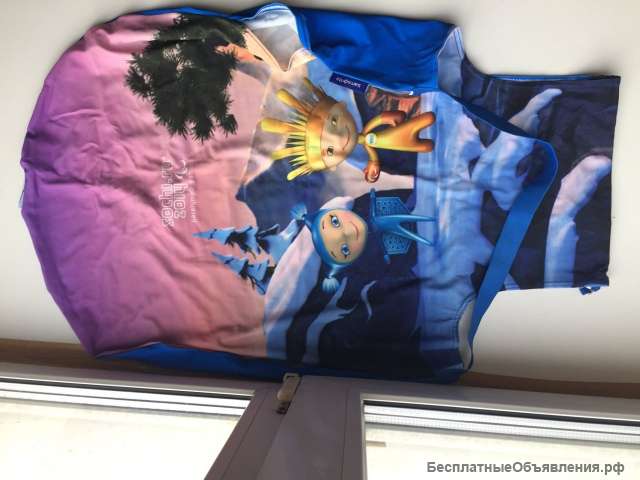 Чехол новый samsonite на чемодан сочи олимпиада синий средни аксессуар багаж сумка ручная кладь для