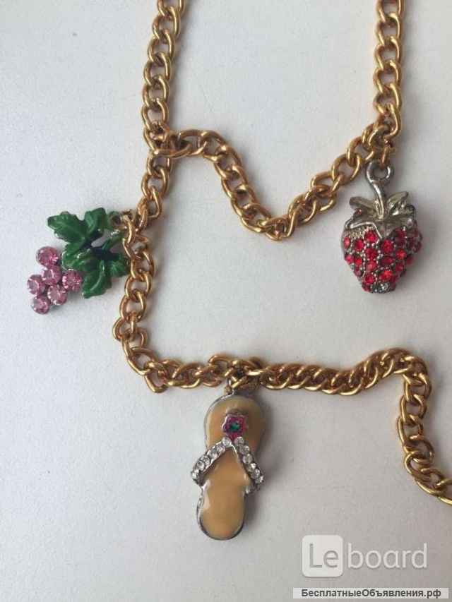 Бижутерия swarovski украшение цепь подвески кулоны сваровски стразы кристаллы металл под золото укра