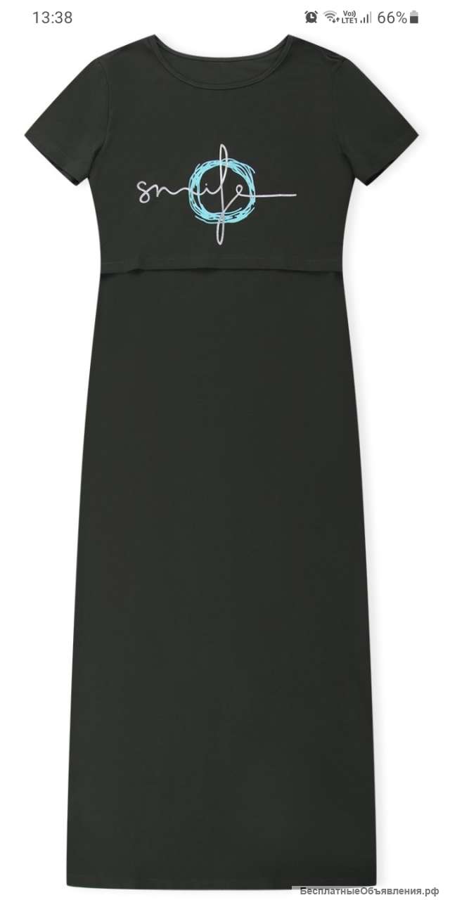 Летнее платье для беременных и кормящих