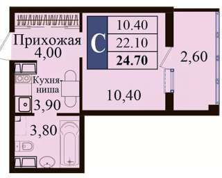 В продаже студия в хорошем районе