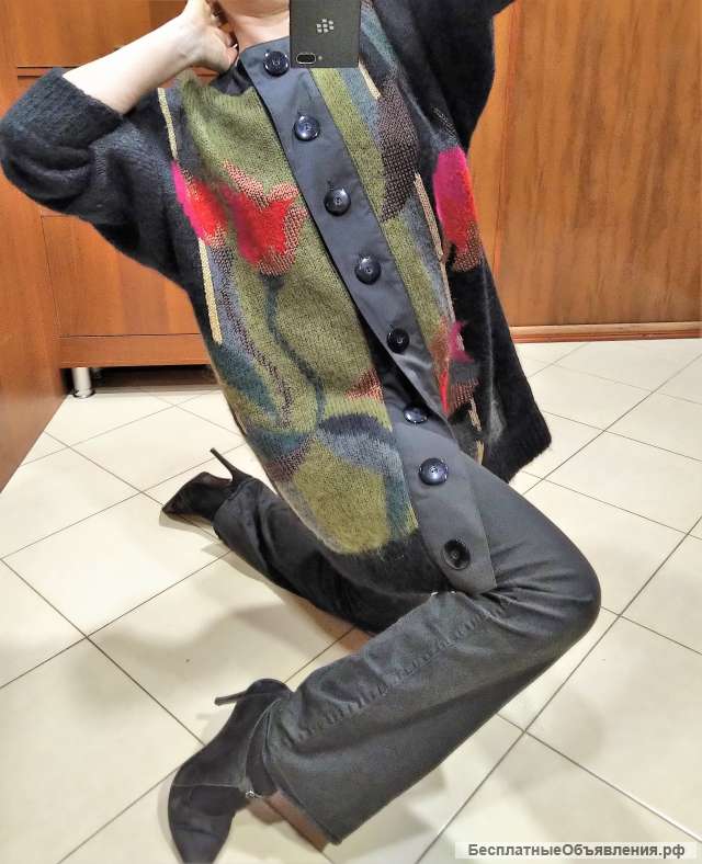 Marina Rinaldi Италия пальто шерсть с атласом на подкладке