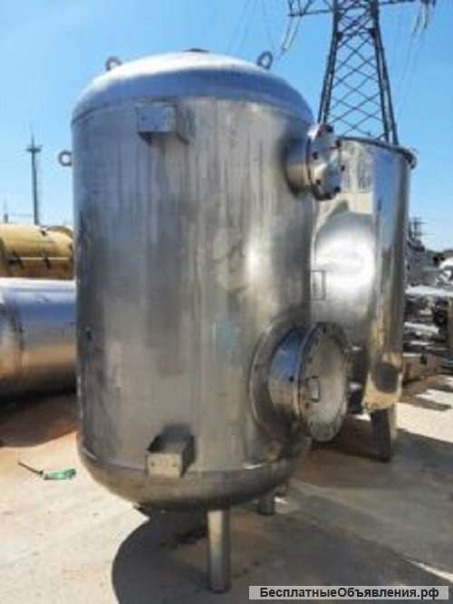 Ёмкости нержавеющие (насыпной фильтр), объем — 2,2 куб.м., вертикальные