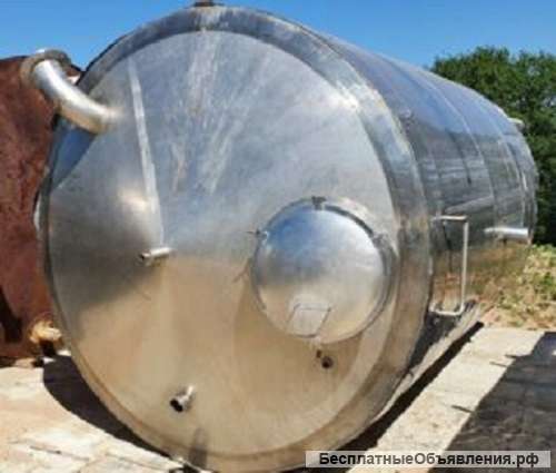 Емкости нержавеющие, объем -10 куб.м., вертикальные, термос, инв 1241, инв 1251