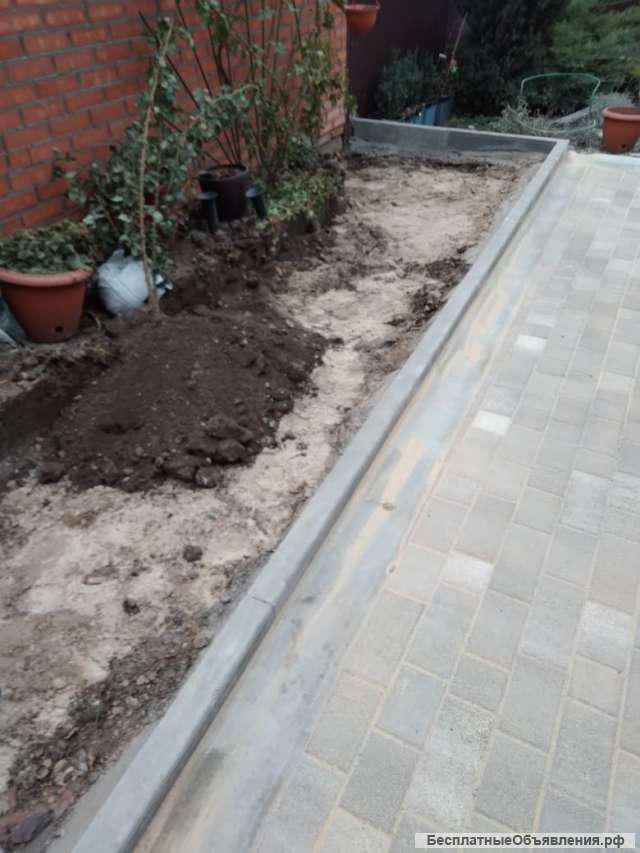 Укладка тротуарной плитки