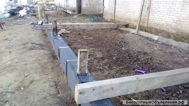 Пристройка каркасная из бруса к кирпичному зданию