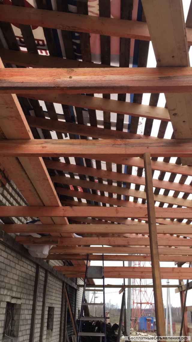 Пристройка каркасная из бруса к кирпичному зданию