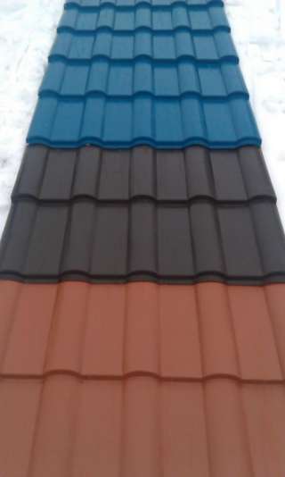 Полимерная прорезиненная черепица