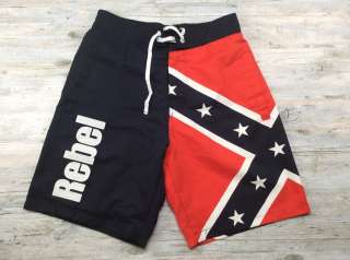 Мужские пляжные Плавки шорты (Board Shorts) Rebel Flag