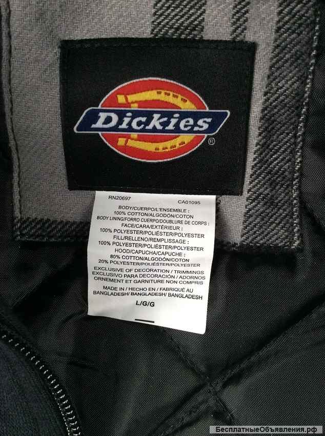 Стеганая фланелевая куртка-рубашка Dickies