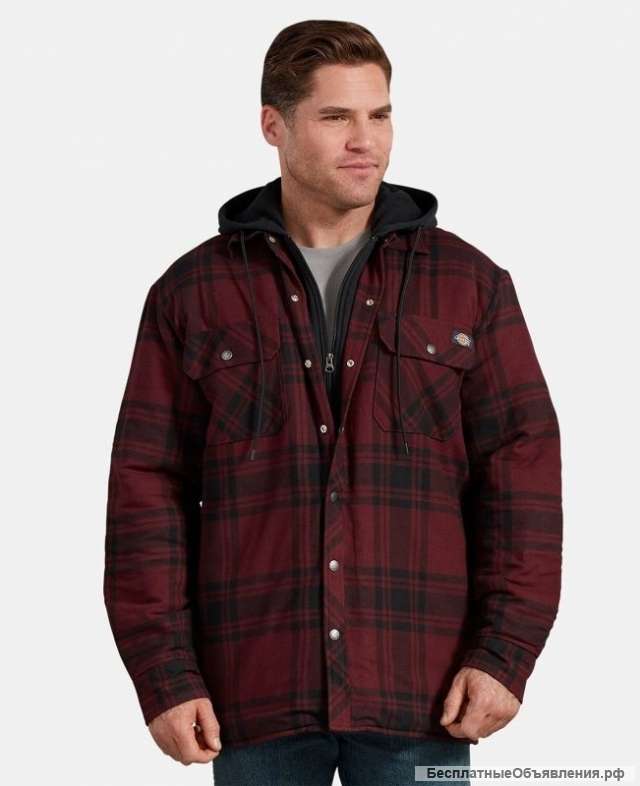 Мужская свободная фланелевая куртка-рубашка Dickies