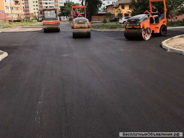 Асфальтирование дворовых складских территории в Новосибирске