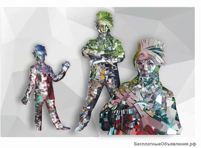 Зеркальный человек на ваш праздник