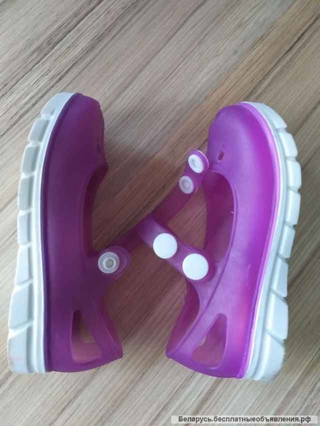 Босоножки розовые силиконовые, р.22, б.у