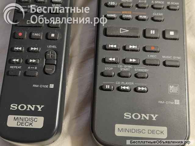 Пульты от минидисковых дек SONY