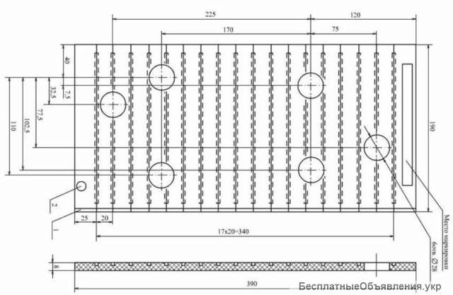 Прокладка резиновая ОП-366 под подкладка ДН-6-65 ГОСТ Р 56291-2014
