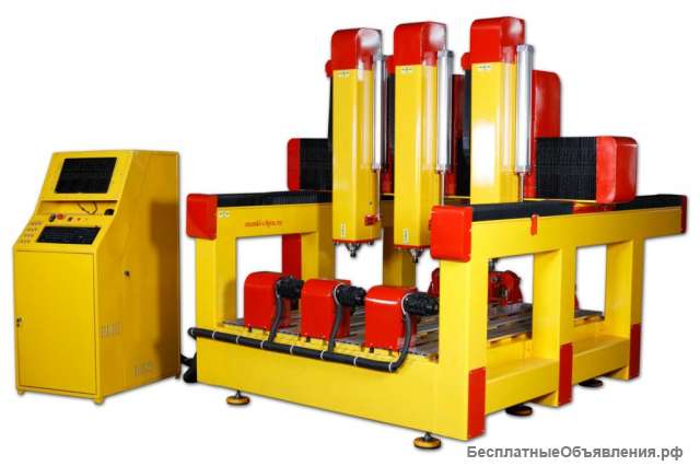 4-осев. 3-шпинд. станок по камню 17Kx3+4