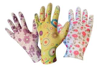 Перчатки нейлоновые цветочек