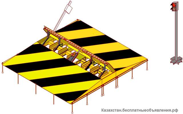 Блокиратор дорожный, противотаранное устройство (накладной, врезной в ассортименте)