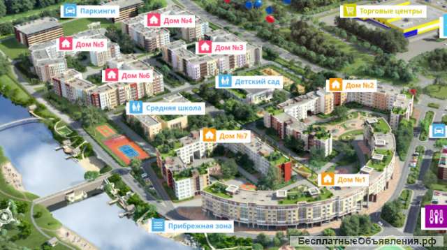 Однокомнатная в новом доме