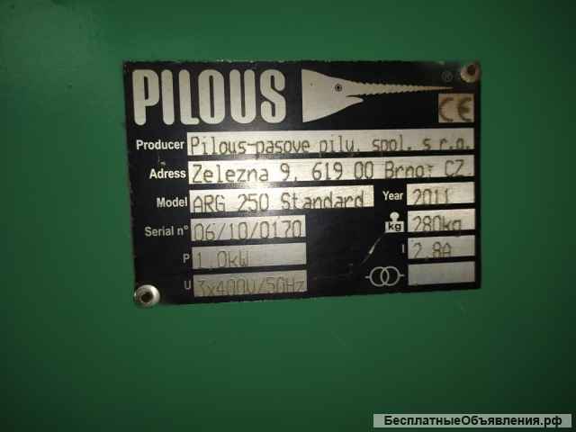 Ручной ленточнопильный станок Pilous ARG 250 F